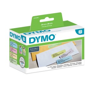 DYMO sildid 28 x 89 mm / 4 värvi (99011 / S0722380) - S0722380