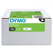 DYMO D1 lint 12mm x 7m / must valgel (45013 / S0720530) – 10 tk.