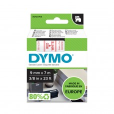 DYMO D1 lint 9 mm x 7 m / punane valgel (40915 / S0720700)