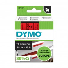 DYMO D1 lint 19 mm x 7 m / must punasel (45807 / S0720870)