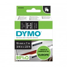 DYMO D1 lint 19 mm x 7 m / valge mustal (45811 / S0720910)