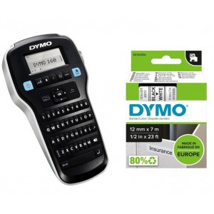 DYMO LabelManager 160 Etiketiprinter (S0946340) + D1 12mm x 3m lint