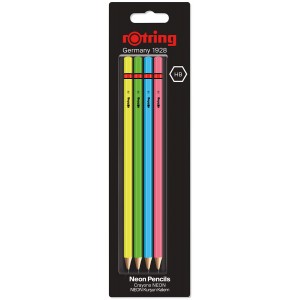 Rotring Core pliiatsikomplekt Neon HB 4 tk. - 2094213