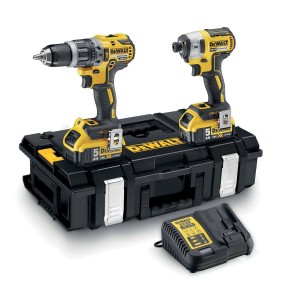 2-tööriistaline kombikomplekt kruvikeeraja + löökmootor 18V XR 2x5Ah DeWalt DCK266P2-QW