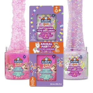 Valmis SLIME ELMERS Party Animals kruvikorgiga konteineris 2x 236 ml - 2162070