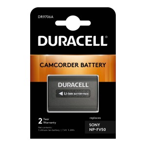 Duracell DR9706A 7,4 V 650 mAh liitiumioonaku – Sony NP-FV30, NP-FV50