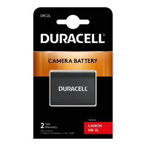 Duracell DRC2L 7,4 V 700 mAh liitiumioonaku Canon BP-2L5, BP-2LH, NB-2L, NB-2LH, Elura, IVIS, IXY, LEGRIA, Optura, PowerShot, VIXIA