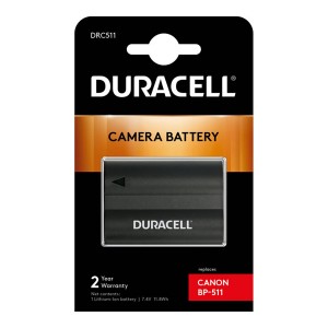 Duracell DRC511 7,4 V 1600 mAh Li-Ion aku - Canon BP-508 / BP-511 / BP-511A / BP-512 / BP-514,