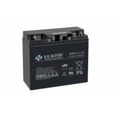 AGM-akumulaator B.B. Battery BPS 17-12 12 V 17 Ah B1, mõeldud UPS-seadmetele APC, EVER, FIDELTRONIC ja EATON POWERWARE