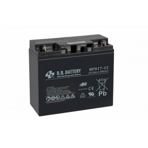 AGM-akumulaator B.B. Battery BPS 17-12 12 V 17 Ah B1, mõeldud UPS-seadmetele APC, EVER, FIDELTRONIC ja EATON POWERWARE