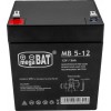 AGM MegaBat 5-12 12 V 5 Ah aku häiresüsteemidele, UPS-seadmetele, kassadele ja videovalvesüsteemidele