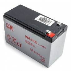 Aku AGM MW Power MWL 9-12L 12V 9Ah on ette nähtud UPS APC, Ever, Fideltronik, Eaton Powerware, Alarmy