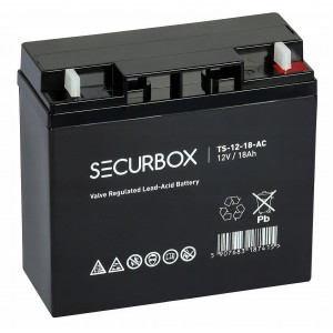 AGM Securbox 18-12 12 V 18 Ah aku UPS-seadmetele, valgustusele, mänguasjadele, paatidele ja telekommunikatsioonile