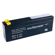 Aku Multipower MP2.4-12C 12V 2.4Ah AGM hooldusvaba aku tsükliliseks tööks Aku Multipower MP2.4-12C 12V 2.4Ah AGM hooldusvaba aku tsükliliseks tööks