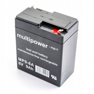 Multipower MP9-6A 6V 9Ah AGM hooldusvaba aku