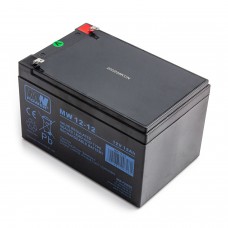 Aku MW Power MW 12-12 12V 12Ah AGM hooldusvaba aku UPS-i jaoks Scooter Alarm süsteem Muruniiduk Mänguasjad