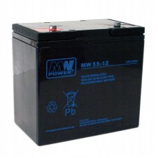 MW Power MW 55-12 aku, 12 V, 55 Ah, AGM, hooldusvaba