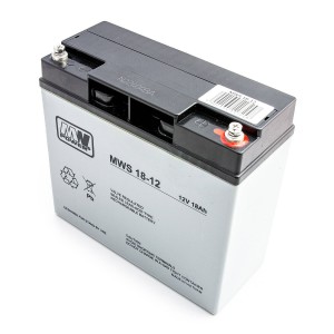 MW Power MWS 18-12 12V18Ah AGM aku UPS-i, alarmiga mänguasjade, kassaseadmete jaoks