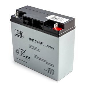 MW Power MWS 18-12F 12V 18Ah AGM aku UPS muruniidukite häiresüsteemidele