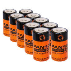 10 x Bateria litowa FANSO ER34615M / LSH20 3,6V Li-SoCL2, SB-D02/TC, SL-780/S, TL-4930, TL-5930