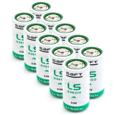 10 x Patarei liitium SAFT LS33600 LiSOCl2 3,6V 17000mAh SL-780, SL-2780, TL-5930, ER34615S, XL-205L, SB-D02