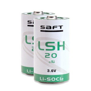 2 x Patarei liitium SAFTLSH20 D 3,6V Li-SOCl2 wysokoprąon ette nähtudwa - ER34615H/TC, ER34615M, SL-780/S