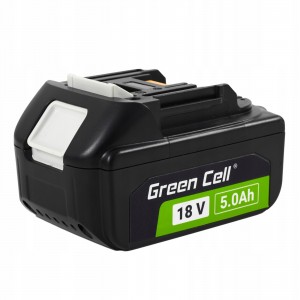 Green Cell BL1860 BL1860B BL1840 BL1830 BL1850 Aku Makita LXT 18V 5Ah Li-Ion elektritööriistadele. Green Cell BL1860 BL1860B BL1840 BL1830 BL1850 Aku Makita LXT 18V 5Ah Li-Ion elektritööriistadele.