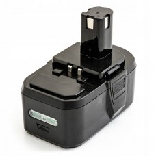 RYOBI ABP1801, ABP1803, BPP-1813, BPP-1815, BPP-1817 18V 2.0Ah NiMH asendusaku elektritööriistadele BIW180, CAD-180L, CAG-180M, CCD-1801, CCW-180L, CDC-181M.