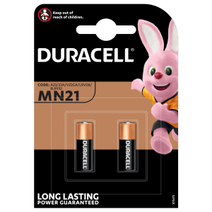 2 x Duracell A23 MN21 12V 23A, 23GA, A23, E23A, GP23A, K23A, L1028, LR23A, LRV08, LRVO8, MN21, MS21, V23, V23GA, VR22 aku.