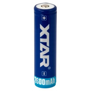 Xtar 18650 3.7V 2600mAh Li-Ion aku koos kaitsega