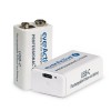 EverActive 6F22/9V Li-ion aku 9V 550 mAh koos USB TÜÜP C-ga