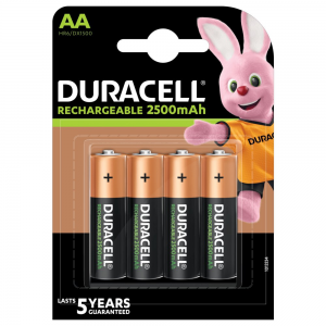 Laetavad patareid Duracell R6 AA HR6 MIGNON 2500mAh NiMH 4B