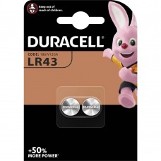 Leelispatarei Duracell LR43, AG12, 186, V12GA, L1142, RW84, D186 1.5V 2B