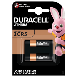 Duracell liitiumpatarei 2CR5/245 6V - EL2CR5 , KL2CR5 , EL2CR5BP , RL2CR5 , DL245 , DL345 , 2CR5M , 5032LC , 245