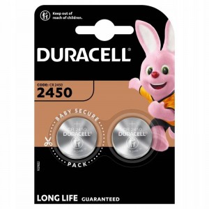 Patarei liitium Duracell CR2450 DL2450 ECR2450 2450 3V 2BL