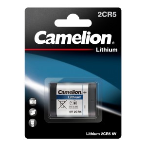 Camelion liitiumaku 2CR5 6V 1400mAh - EL2CR5, KL2CR5, EL2CR5BP, RL2CR5, DL245, DL345, 5032LC, 245