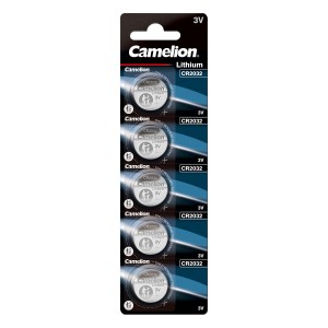 Camelion CR2032 3 V liitiumpatarei (DL2032, ECR2032, KCE2032, LM2032, SB-T51, H2327376), 5 tk.