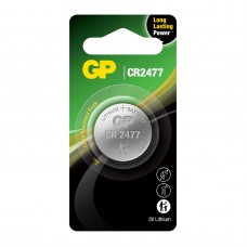 GP CR2477 3V 1000mAh liitium aku BR2477N, DL2477N, KCR2477, LM2477. GP CR2477 3V 1000mAh liitium aku BR2477N, DL2477N, KCR2477, LM2477.