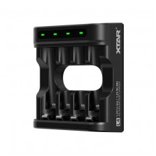 XTAR L4 laadija akudele R03 / LR03 / AAA ning R6 / LR6 / AA (Li-ion, 1,5 V, NiMH)