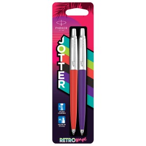 2 x Parker Jotter Originals 80's Retro Wave pastapliiats punane + lilla - 2186314