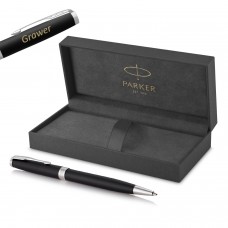 Parker Sonnet Matte Black CT kuulipliiats koos graveeringuga