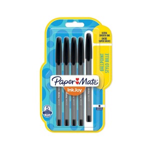 Paper Mate InkJoy 100ST korgiga pastapliiatsid 0.7MM Black 5sz - 1956729