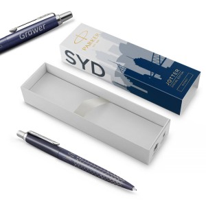 Parker Jotter Global Icons Sydney CT pastapliiats graveeringuga