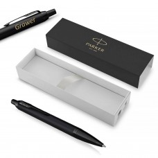 Parker IM Achromatic Black pastapliiats graveeringuga