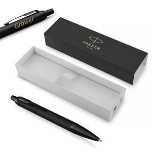 Parker IM Achromatic Black Pastapliiats graveeringuga