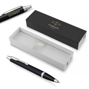 Parker IM Essential Matte Black CT pastapliiats graveeringuga