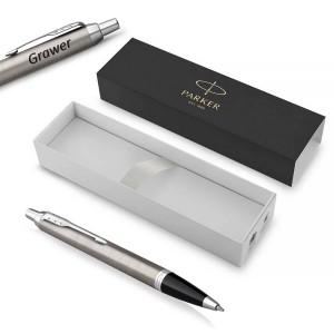 Parker IM Essential Stainless Steel CT korgiga pastapliiats graveeringuga