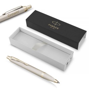 Parker IM Professionals Monochrome Champagne pastapliiats graveeringuga