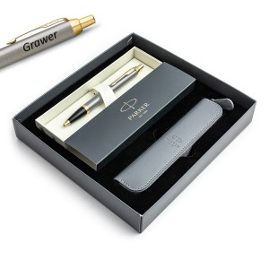 Parker IM Brushed Metal GT graveeringuga pastapliiats - 1931670 / karbi / kinkekomplekt Parker IM Brushed Metal GT graveeringuga pastapliiats - 1931670 / karbi / kinkekomplekt