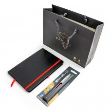 Parker Jotter Kensington punane pastapliiats koos A5 märkmiku ja kinkekotiga Parker Jotter Kensington punane pastapliiats koos A5 märkmiku ja kinkekotiga
